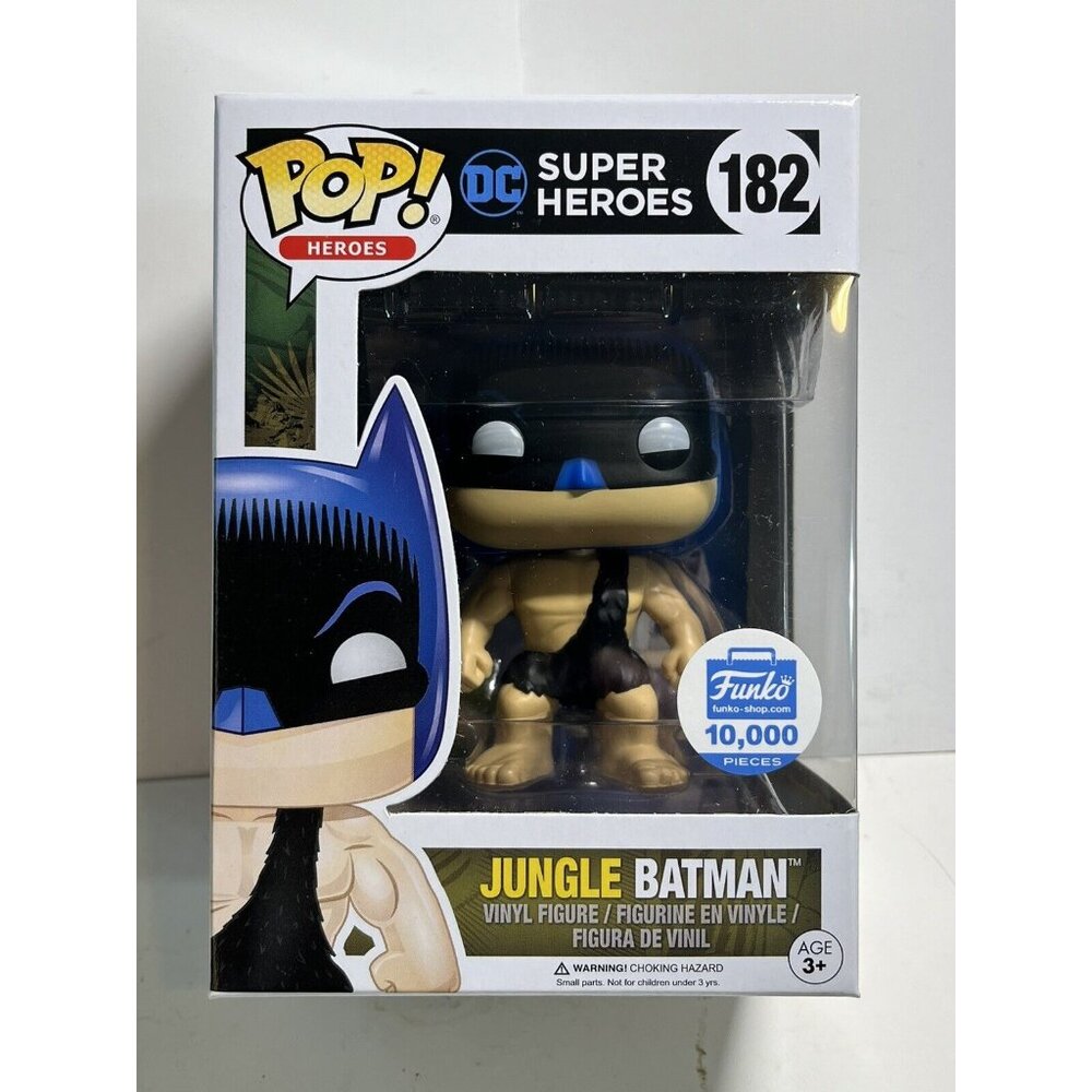 Funko Pop! DC Heroes Jungle Batman #182 Figure Funko Shop Exclusive w/ Protector